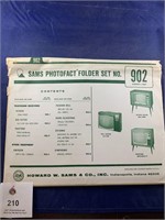 Vintage Sams Photofact Folder No 902 TVs
