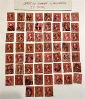 George Washington 2 cent stamps.  1890?