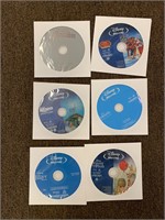 Lot of 6 Kids Disney etc Blu-Ray Discs
