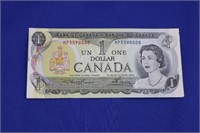 $1 Bill 1973 Elizabeth II