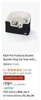 K&H Pet Products Bucket Booster Dog Car Seat