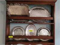 COLLECTION OF SILVERPLATE PLATES
