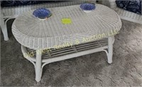 Wicker Table - 38"L x 21"W x 17.5"H