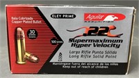 500 rnds Aguila .22 SuperMax High Velocity Ammo