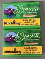 200ct Sierra MatchKing 6.5mm 140 gr HPBT Bullets