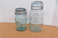 2 Vintage Atlas Canning Jars