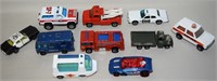 (10) Diecast First Responder Toy Vehicles