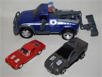 Matchbox Battery Op Tow Truck, Diecast Corvette+