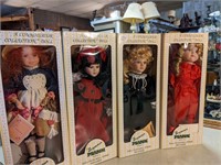 Four Connoisseur Collection Dolls