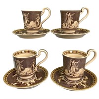 4 Betty Platner Porcelain Treasures Tea Cups Sets