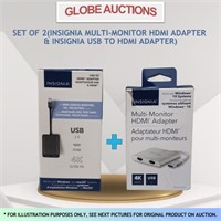 SET OF 2 (HDMI ADAPTER+USB TO HDMI ADAPTER)