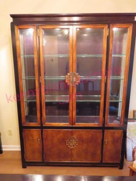 Century Oriental Chin Hua Dish Cabinet