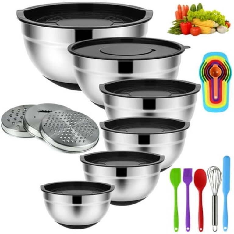 YuCook 20 Pcs Stainless Steel Mixing Bowls  1.5QT-