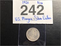 1921 US MORGAN SILVER DOLLAR