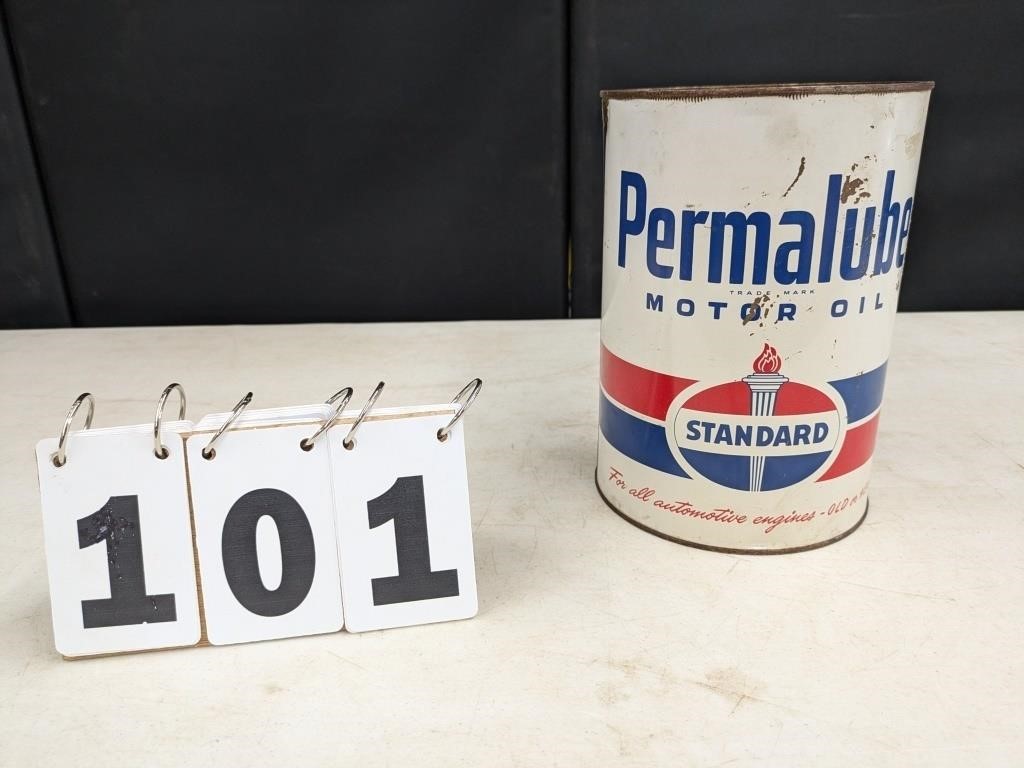 Permalube Motor Oil Can