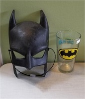 Batman 3/4 Mask Matte Black. Vintage Batman