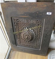 Cast iron 20" x 28" fancy grate