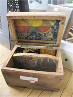 Handmade primitive box, from wood crate