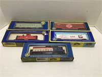 Five AHM HO Gauge Model Trains