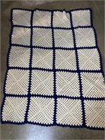 Vintage Crocheted Afghan 56x68