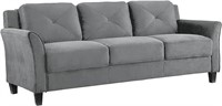 Lifestyle Solutions 3 Seater Dark Gray Sofa