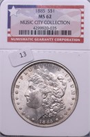 1885 NGC MS62 MORGAN DOLLAR