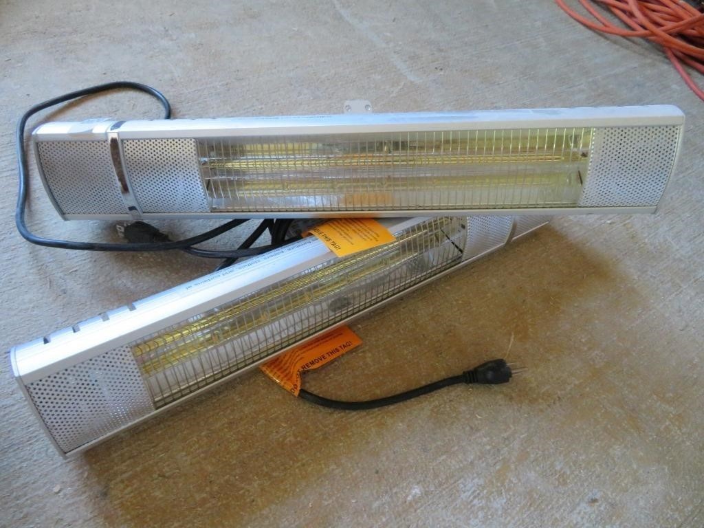 2 electric hanging heaters