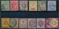 GREAT BRITAIN #127-138 & #130b USED AVE-VF