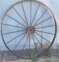 (2) 55" Metal Vintage Wheels