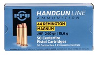 PPU PPH44MH Handgun  44 Rem Mag 240 gr Jacket Holl