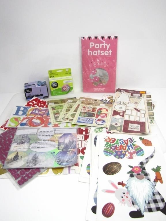 ASSORTED SCRAPBOOK & HOLIDAY STICKERS