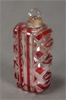 Late 19th Century Cut Crystal Perfume Bottle