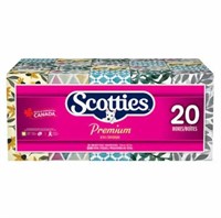 20-Pk Scotties Premium Facial Tissue, Soft &