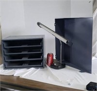 Slopping Top, Table Lamp and Parts Display Cubby