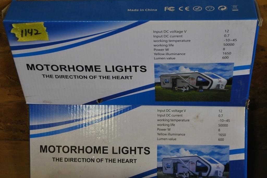 2 boxes of motor home lights