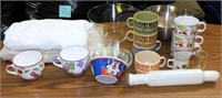 Kitchen - Large Soup Bowl Cups Table Cloths Bowls