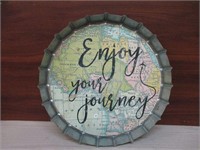 Enjoy Your Journey 16" Round Wall Decor