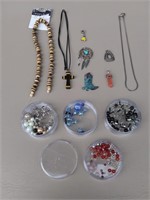 F1) Lot of Charms, Jewelry Making and Beads