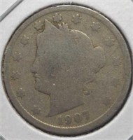 1907 Liberty Head V nickel