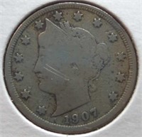 1907 Liberty Head V. Nickle