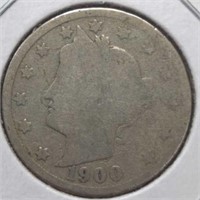 1900 Liberty Head V nickel