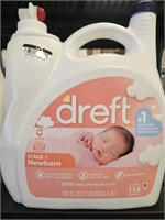 New Dreft Newborn Detergent 114 loads 1.28 gal