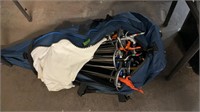 BLUE EQUIPMENT BAG W/  FENCING SUIT, 20 FENCING