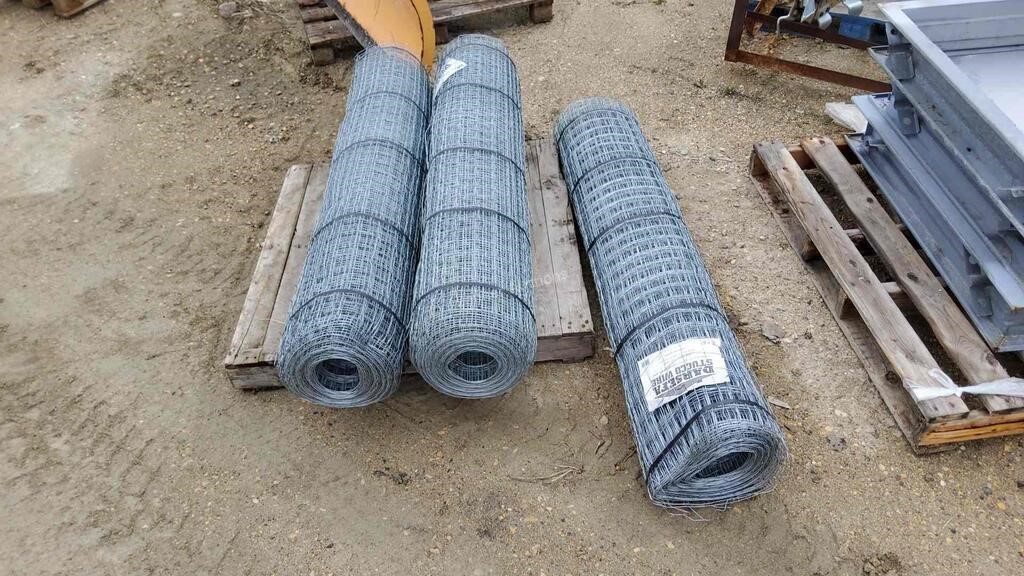 (3) Rolls of Stucco Wire / Fencing