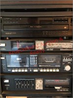 Sony LXL Stereo System. 2 Speakers. Dual Cassette