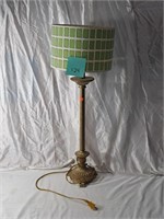 Vintage metal table lamp 30" H
