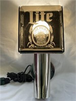 Miller Lite Beer Lighted Wall Lamp. Working