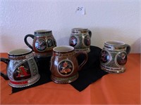 Anheuser Busch Steins Historical A & Eagle Series