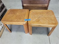 2 End Tables,Finish Shows Wear 22” x 25 1/2” x