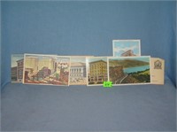 Group of vintage auto related post cards